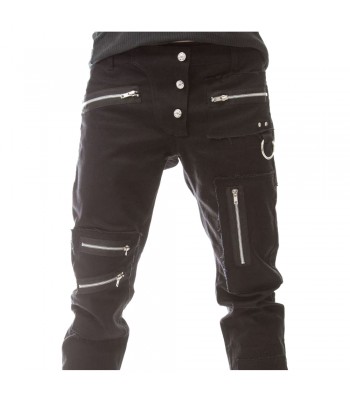Gothic Slim Fit Zipper Pants